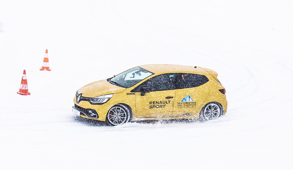 Ice driving avec Renault Sport